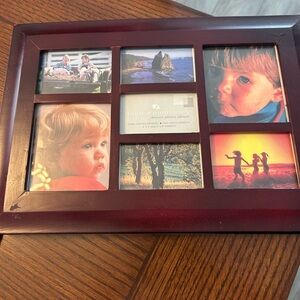 Classic Multi-Opening Photo Frame in Dark Cherry